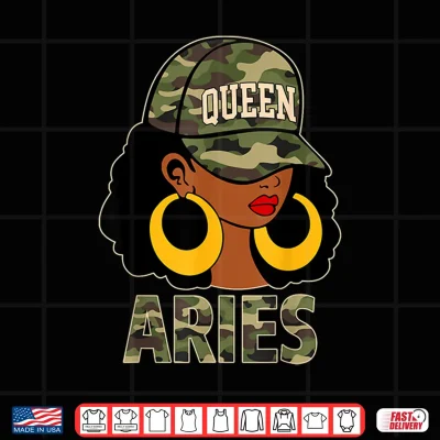 Aries Queen Black Woman Cap Hat Camo Afro Girl Zodiac Shirt 4 Design Aries Queen Black Woman Cap Hat Camo Afro Girl Zodiac Shirt