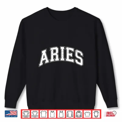 Sweatshirt Aries Zodiac Sign Varsity Shirt
