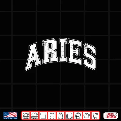 Design Aries Zodiac Sign Varsity Shirt