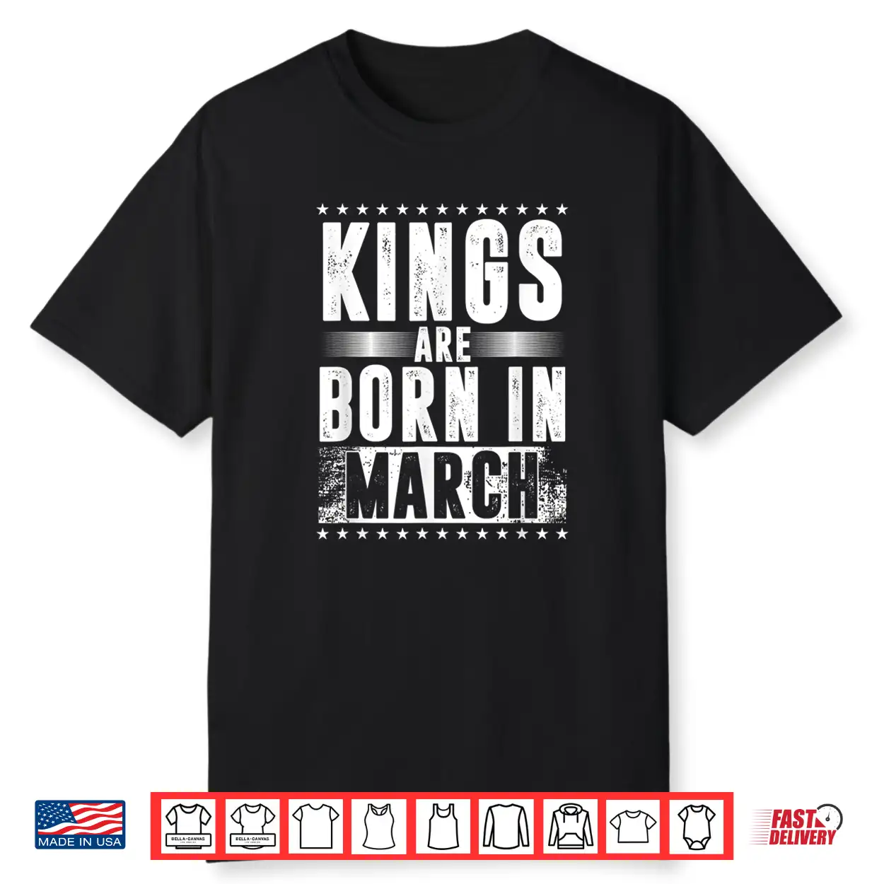 Kings Are Born In March Month Zodiac Sign Pisces Aries Gift Shirt Kings Are Born In March Month Zodiac Sign Pisces Aries Gift Shirt