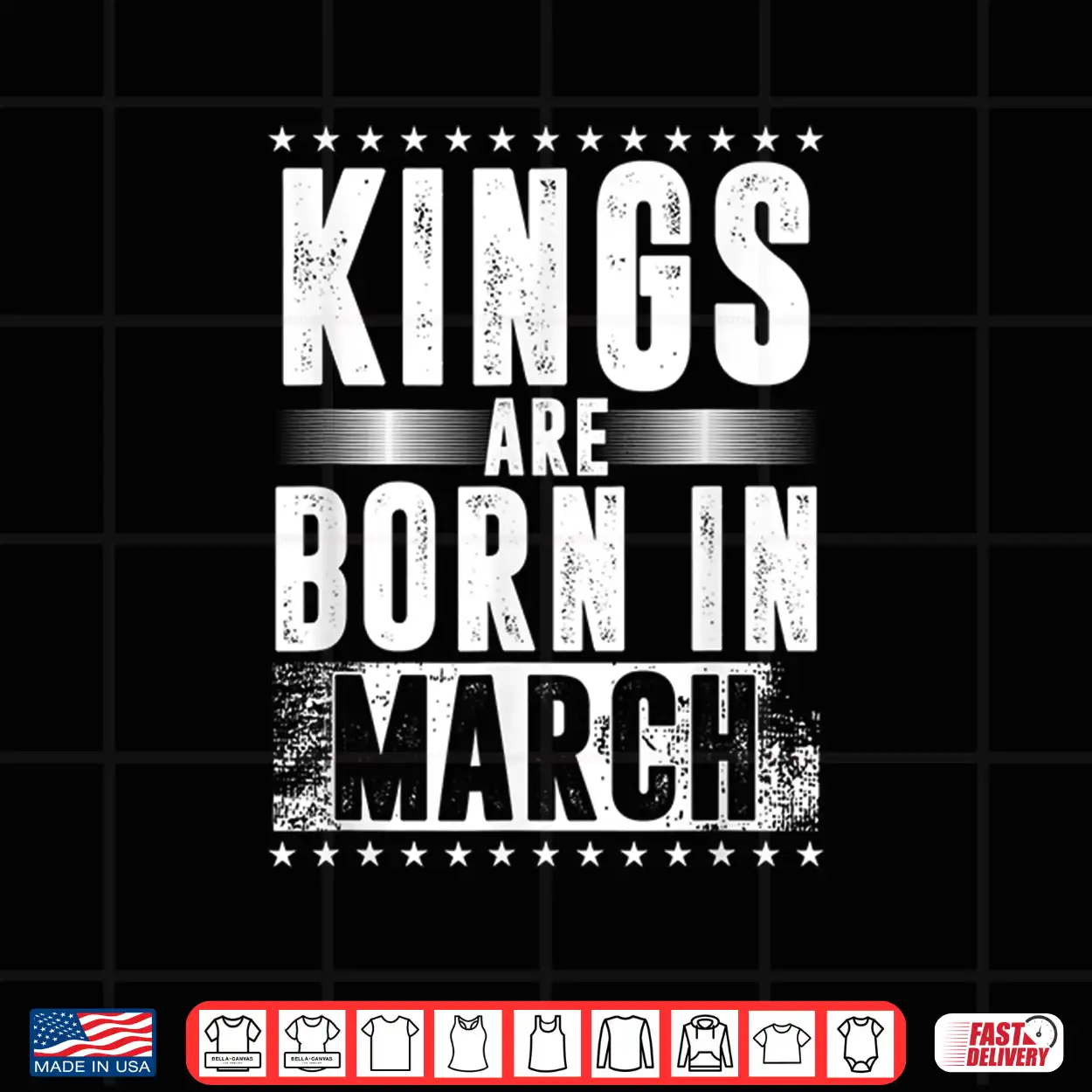 Kings Are Born In March Month Zodiac Sign Pisces Aries Gift Shirt Kings Are Born In March Month Zodiac Sign Pisces Aries Gift Shirt