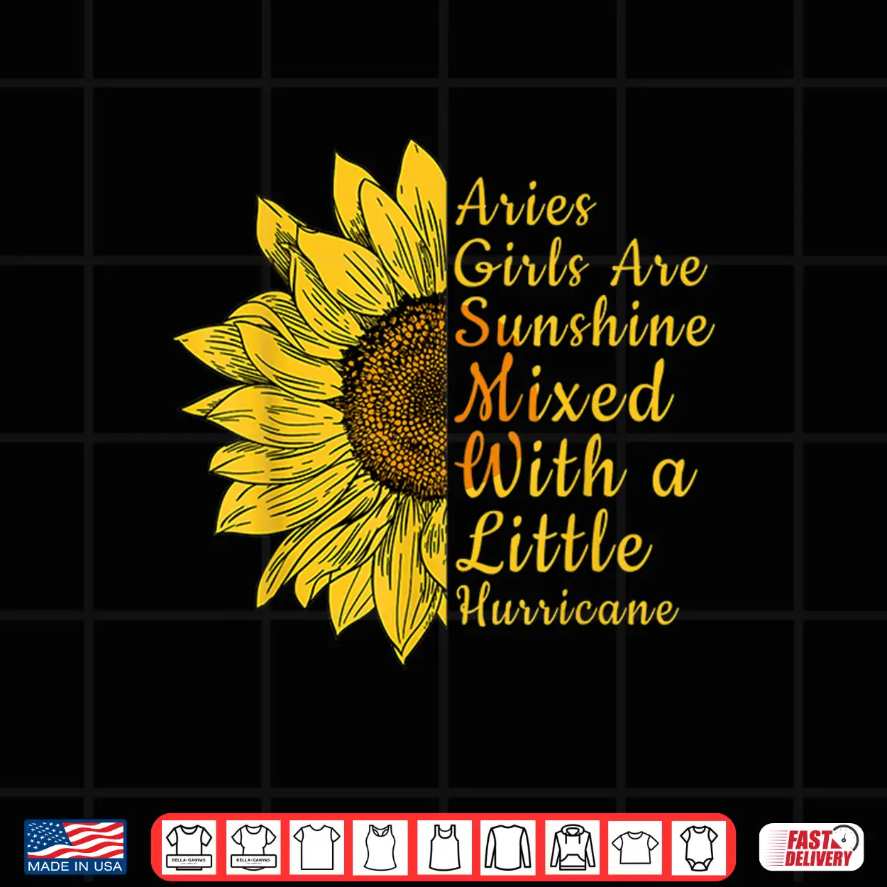 Sunflower Aries Woman March And April Birthday Queen Gift Shirt Sunflower Aries Woman March And April Birthday Queen Gift Shirt
