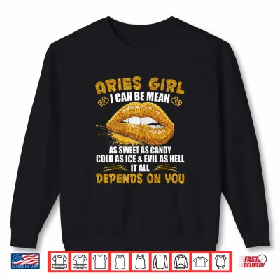 Womens Aries Girl I Can Be Mean Saying Birthday Zodiac Girls Shirt 2 Sweatshirt Womens Aries Girl I Can Be Mean Saying Birthday Zodiac Girls Shirt