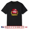 Womens Aries Horoscope Juicy Lips Chain For African American Shirt