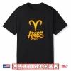 Womens Aries Zodiac Graffiti Symbol Shirt