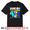 Game On 4Th Grade Baseball Drip Ice Cream Back To School Shirt