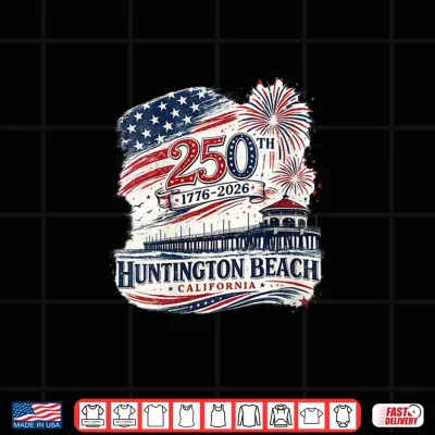 Design Huntington Beach America 250 Tee Shirt