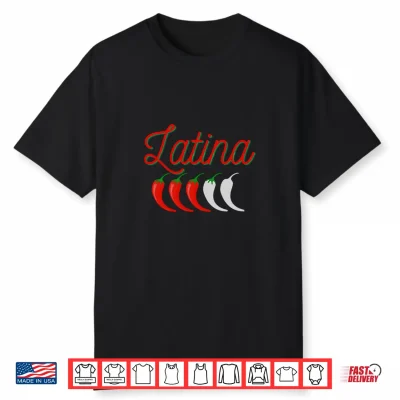 Latina Spicy Level Heat Meter Funny Shirt
