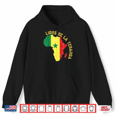 Hoodie Lions De La Teranga Senegal Shirt