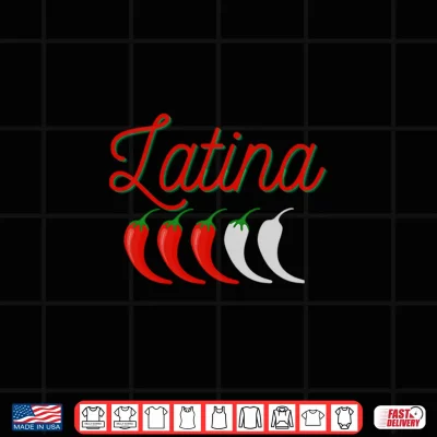 Design Latina Spicy Level Heat Meter Funny Shirt