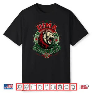 Maghreb Morocco Lion Graphic Patriotic Moroccan Shirt