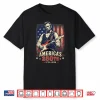 Abraham Lincoln Plays Electric Guitar American Flag Fourth Of July Shirt