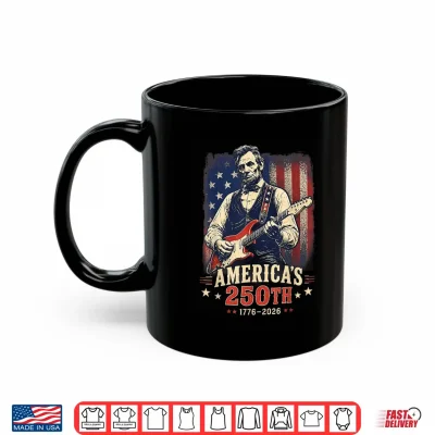 Abraham Lincoln Plays Electric Guitar American Flag Fourth Of July Shirt 3 Mug Abraham Lincoln Plays Electric Guitar American Flag Fourth Of July Shirt