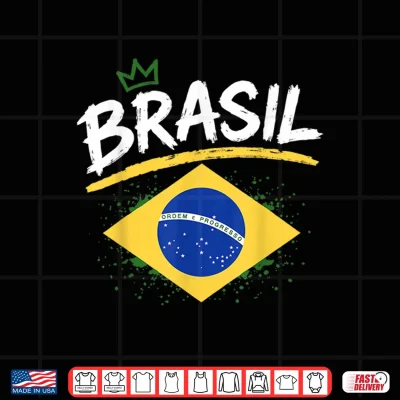 Design Brasil With Brazilian Flag Colors Brazil Shirt