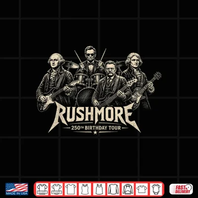 Design Mount Rushmore Two Hundred Fiftieth Birthday Tour Rock Band Shirt