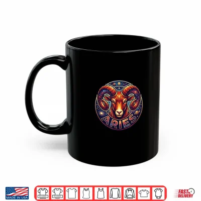 Mug Aries Gifts Zodiac Sign Astrology Horoscope Birthday Shirt