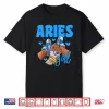 Aries Girl Sneakers Astrology Zodiac Sign Black Women Shirt