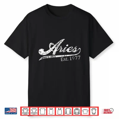 Aries Zodiac 1977 42Nd Bday Shirt For Men Women Shirt