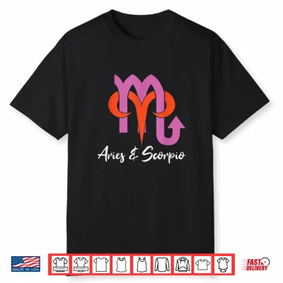 Aries And Scorpio Couples Zodiac Horoscope Astrology Signs Shirt