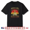 Womens Aries Girl Zodiac Star Sign Meditation Yoga Vintage Shirt