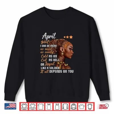 Sweatshirt Womens Birthday Gift April Girl Aries Taurus Women Shirt