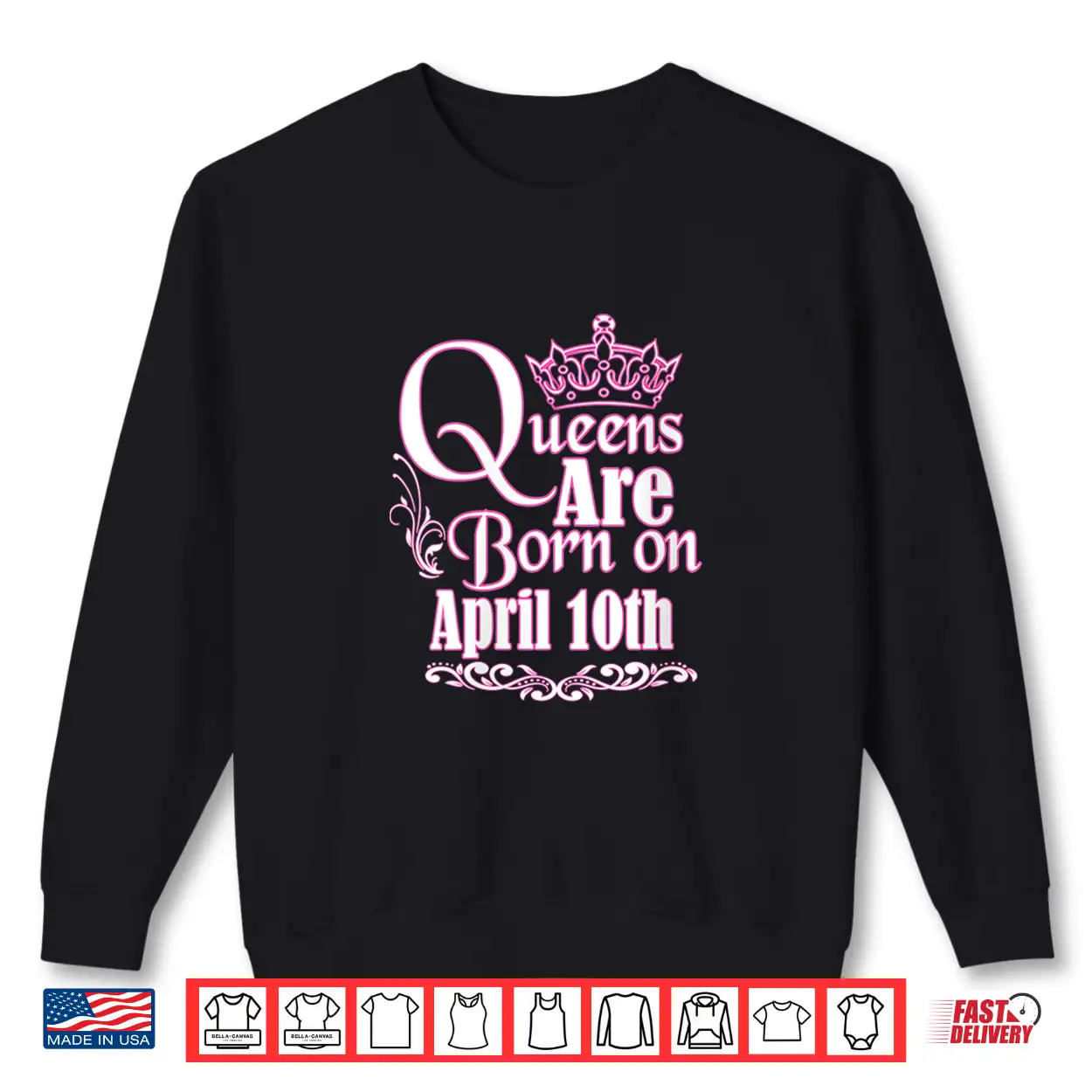 Womens Queens Are Born April 10Th Taurus Aries Womens Birthday Shirt Womens Queens Are Born April 10Th Taurus Aries Womens Birthday Shirt