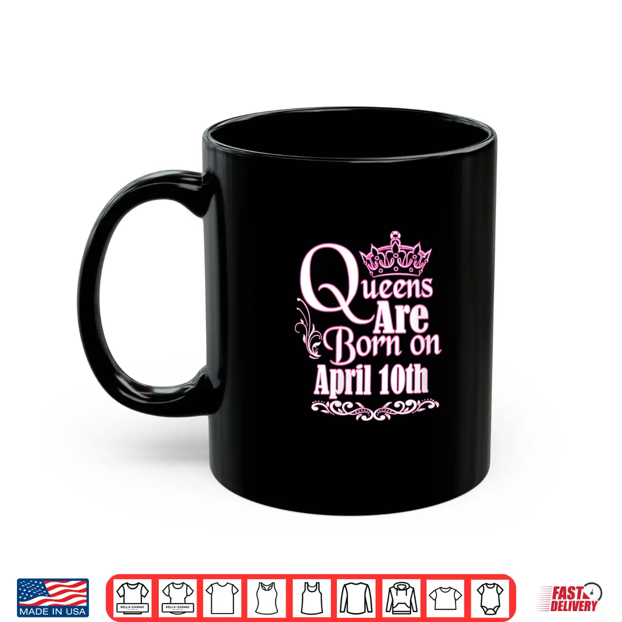 Womens Queens Are Born April 10Th Taurus Aries Womens Birthday Shirt Womens Queens Are Born April 10Th Taurus Aries Womens Birthday Shirt