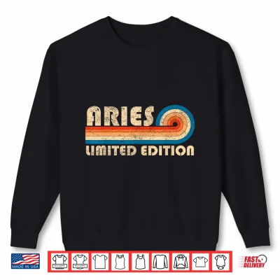 Aries First Name Funny Retro Vintage Birthday Shirt 2 Sweatshirt ARIES First Name Funny Retro Vintage Birthday Shirt