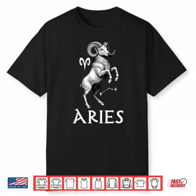 Aries Zodiac Sign Astrology Horoscope Birthday Vintage Shirt