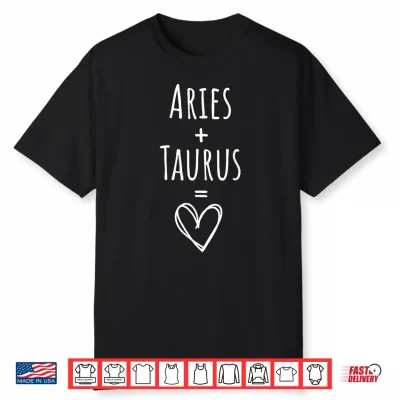 Aries And Taurus Couple Matching Zodiac Sign Shirt