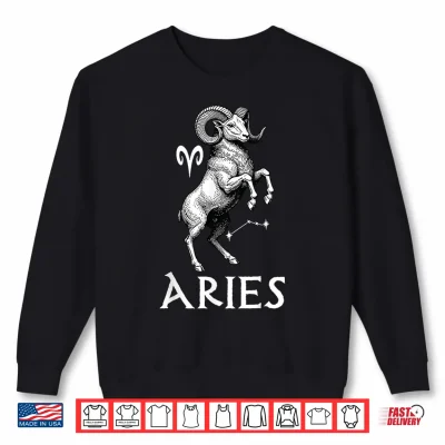 Aries Zodiac Sign Astrology Horoscope Birthday Vintage Shirt 2 Sweatshirt Aries Zodiac Sign Astrology Horoscope Birthday Vintage Shirt