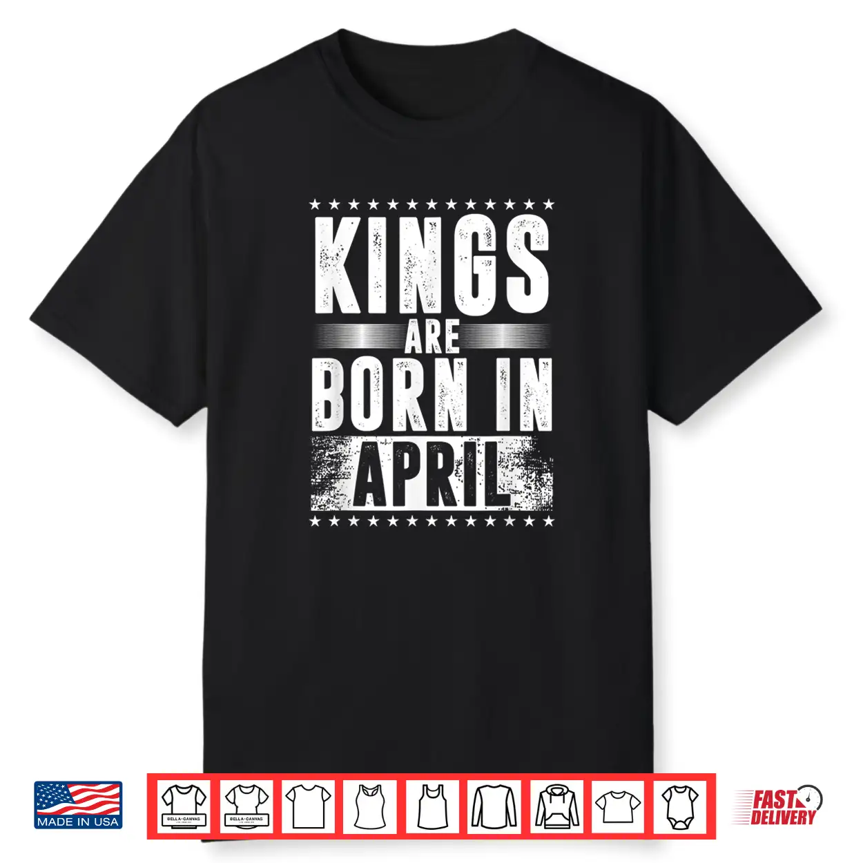 Kings Are Born In April Zodiac Sign Taurus Aries Month Gift Shirt Kings Are Born In April Zodiac Sign Taurus Aries Month Gift Shirt