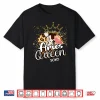 Leopard Aries Queen Zodiac Sign Butterfly Golden Crown Shirt