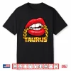 Juicy Lips Gold Chain Taurus Zodiac Sign Shirt