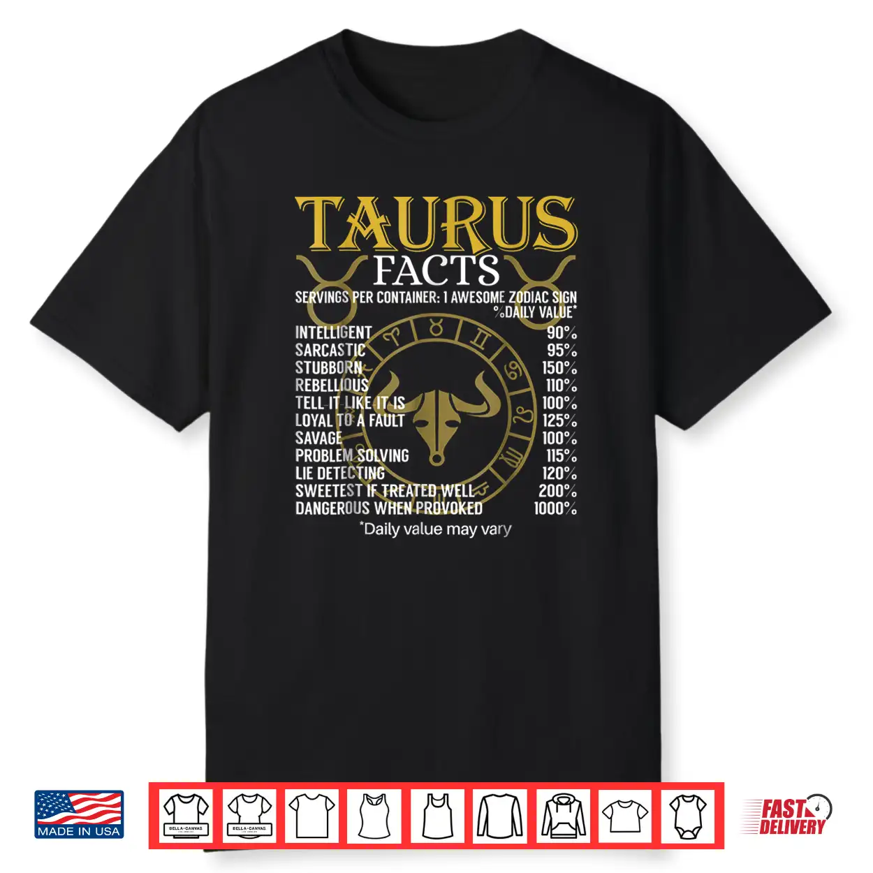 Taurus Facts Zodiac Sign Shirt Taurus Facts Zodiac Sign Shirt