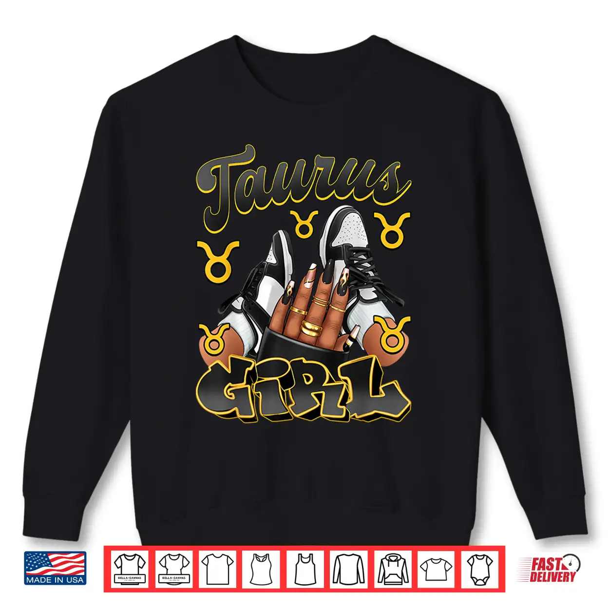 Taurus Girl Birthday Afro Queen Sneakers Zodiac Sign Shirt Taurus Girl Birthday Afro Queen Sneakers Zodiac Sign Shirt