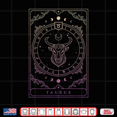 Taurus Birthday Present Women Girl Zodiac Sign Shirt 3 Design Taurus Birthday Present Women Girl Zodiac Sign Shirt 1