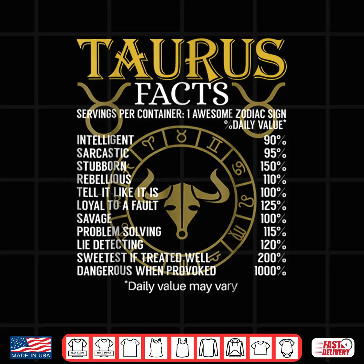Taurus Facts Zodiac Sign Shirt Taurus Facts Zodiac Sign Shirt