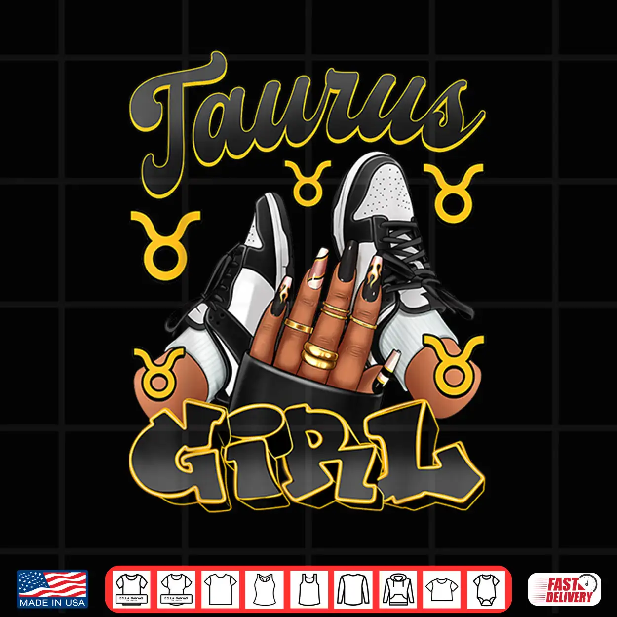 Taurus Girl Birthday Afro Queen Sneakers Zodiac Sign Shirt Taurus Girl Birthday Afro Queen Sneakers Zodiac Sign Shirt