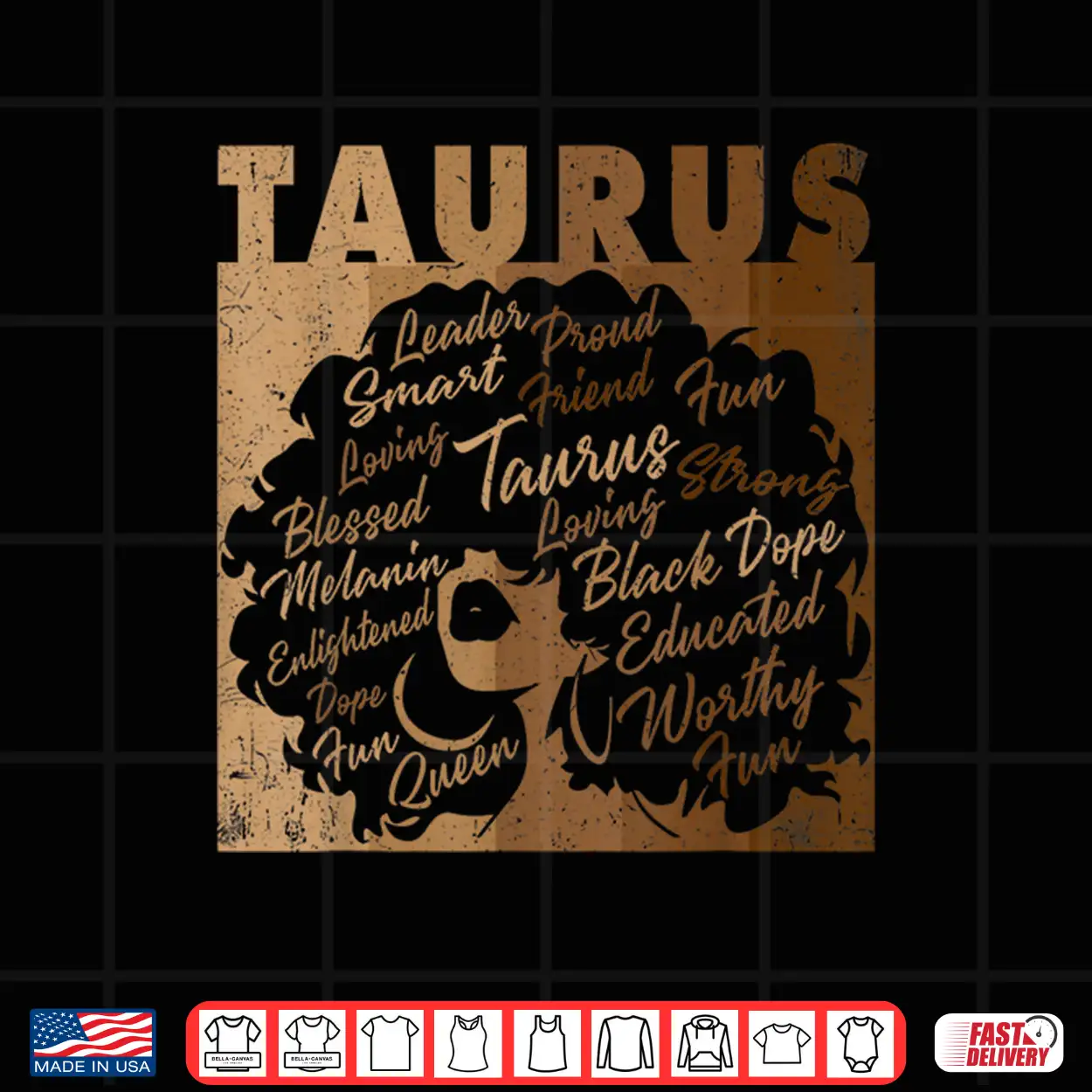 Taurus Girl African American Women Melanin Birthday Shirt Taurus Girl African American Women Melanin Birthday Shirt
