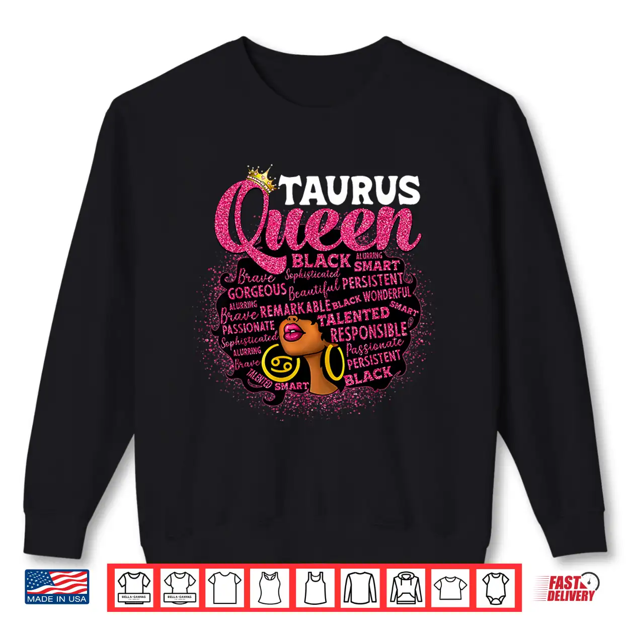 African American Women Zodiac Birthday Afro Taurus Queen Shirt African American Women Zodiac Birthday Afro Taurus Queen Shirt