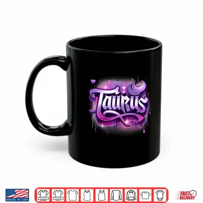 Mug Pink Purple Taurus Zodiac Star Sign Shirt
