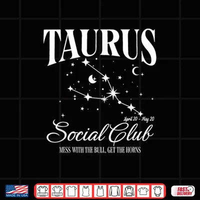 Design Taurus Astrology Birthday Women Zodiac Taurus Social Club Shirt