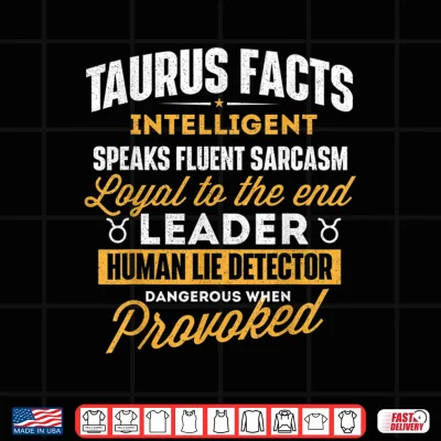Design Taurus Facts Astrology Astrologer Horoscope Zodiac Sign Shirt