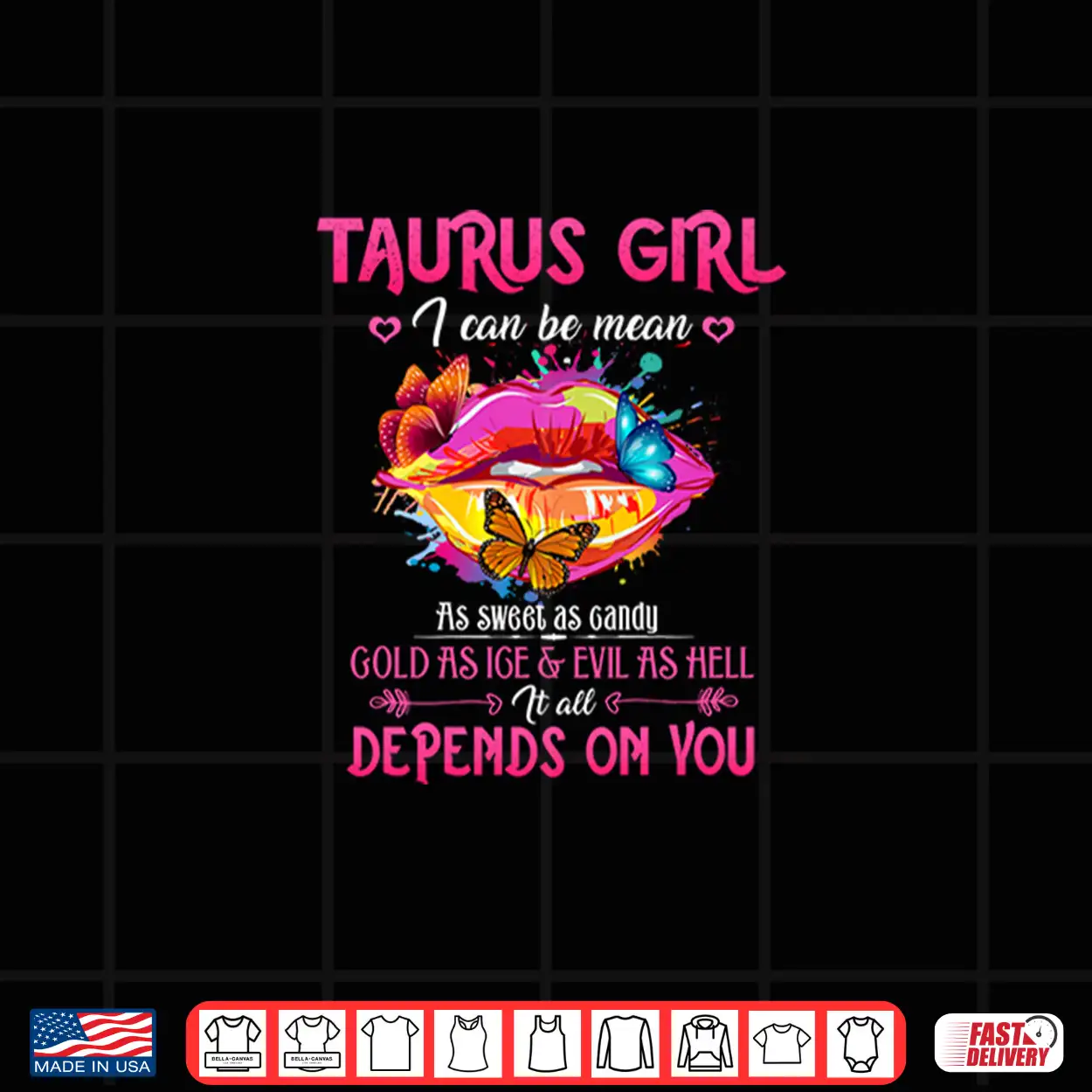 Taurus Girl Lips April May Queen Birthday Zodiac Shirt Taurus Girl Lips April May Queen Birthday Zodiac Shirt