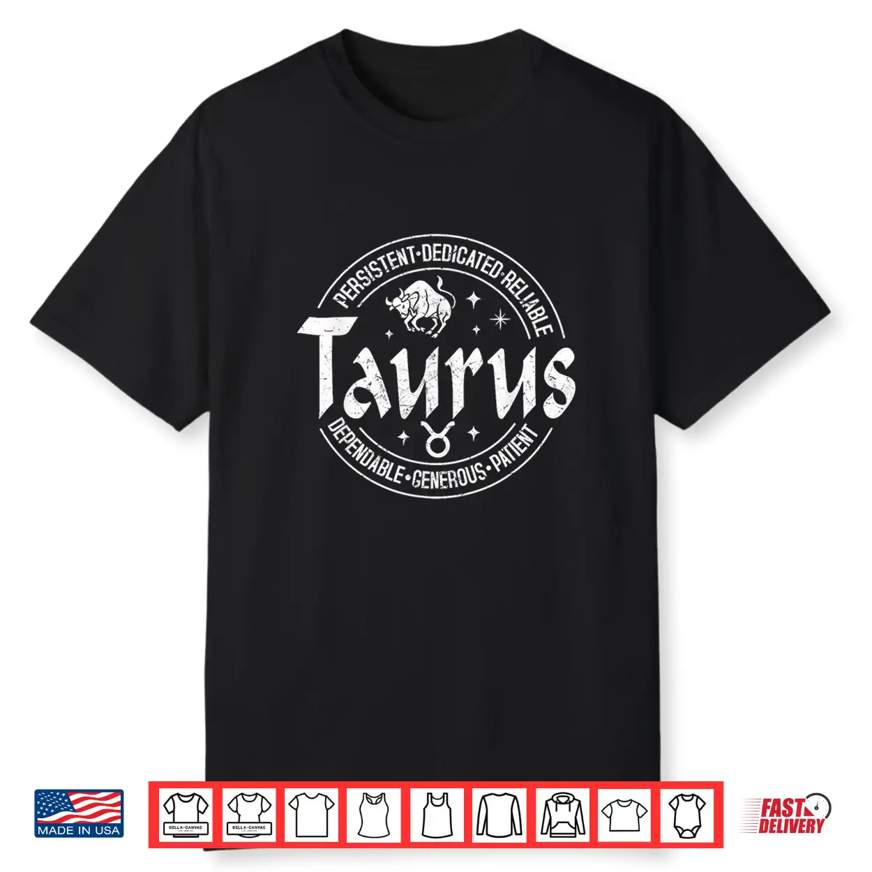Taurus Virtues Vintage Style Zodiac Design Taurus Shirt Taurus Virtues Vintage Style Zodiac Design Taurus Shirt