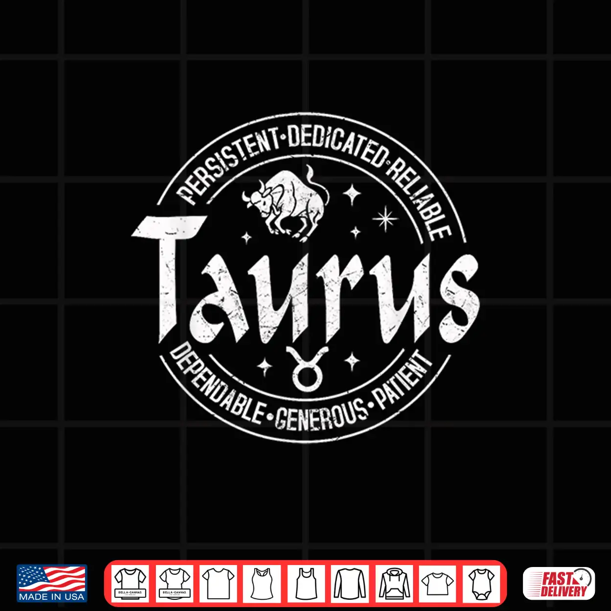 Taurus Virtues Vintage Style Zodiac Design Taurus Shirt Taurus Virtues Vintage Style Zodiac Design Taurus Shirt