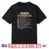 Zodiac Sign Funny Top 10 Rules Of Taurus Graphic Shirt