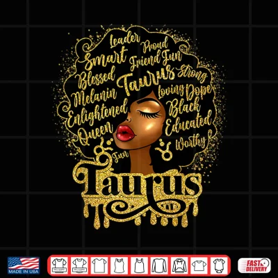 African American Birthday Afro Natural Hair Taurus Girl Shirt 4 Design African American Birthday Afro Natural Hair Taurus Girl Shirt