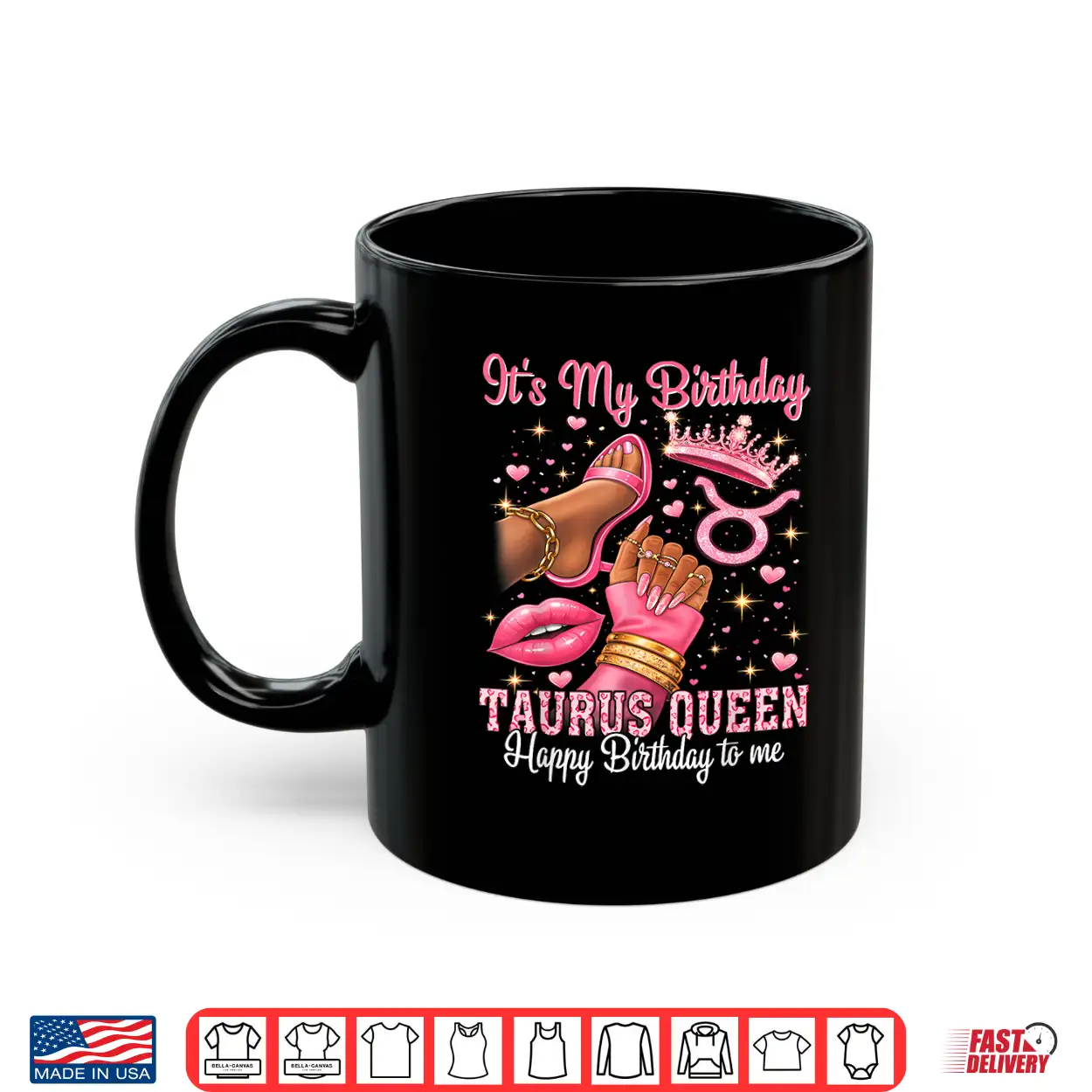 Its My Birthday Taurus Queen Women High Heels Sneakers Nails Shirt Its My Birthday Taurus Queen Women High Heels Sneakers Nails Shirt